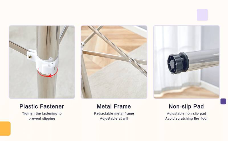 Compact Silver Folding Table Frame