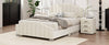 Lavish Velvet Bedroom Set with Tufted Bed & Chic Nightstands