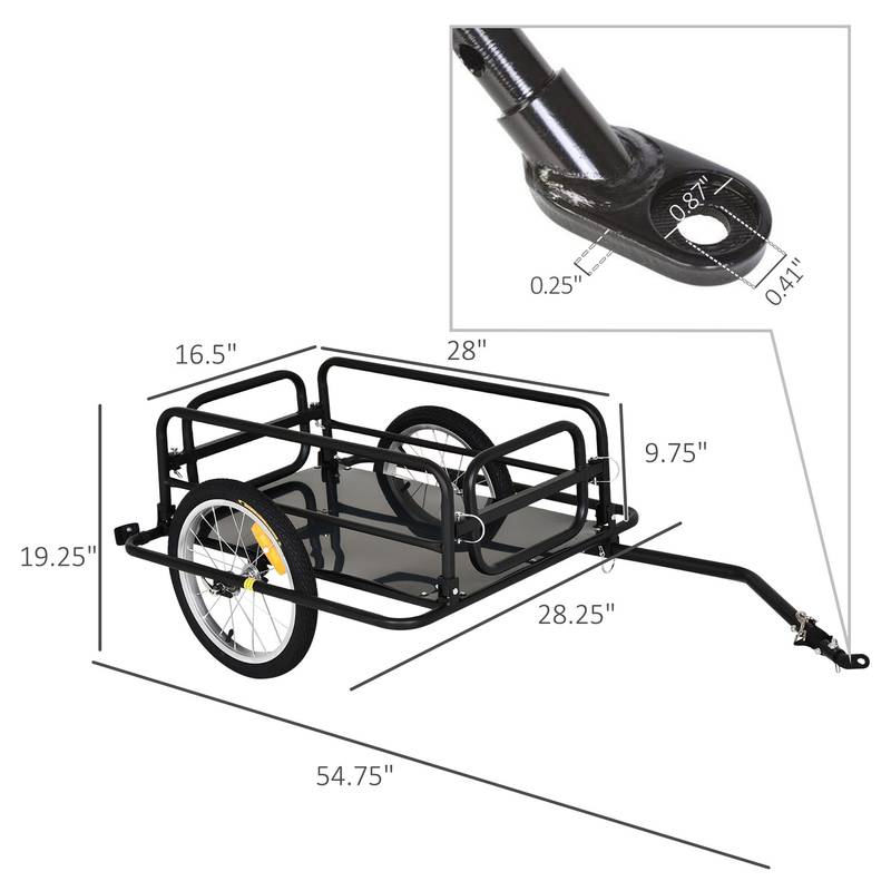 Heavy-Duty Bike Cargo Trailer - Foldable and Versatile