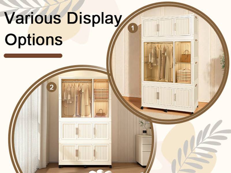 Chic Storage Closet - Portable Wardrobe Organizer