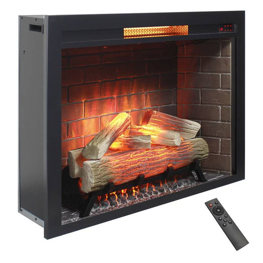 Cozy Glow Infrared Fireplace Insert with Touch Control
