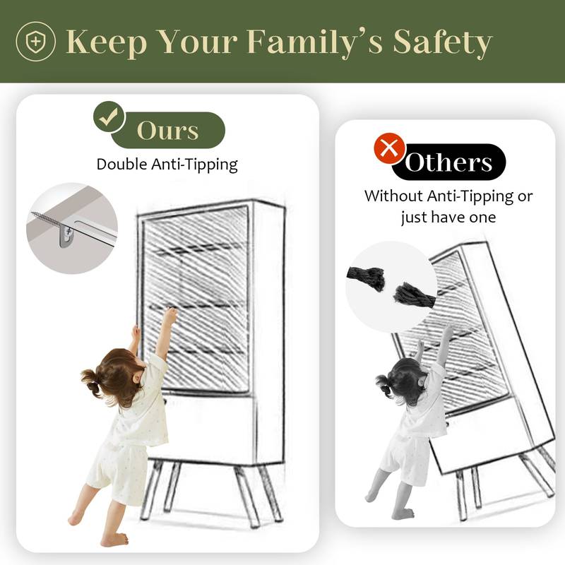 Rattan Charm Dresser - Stylish Storage for Any Room