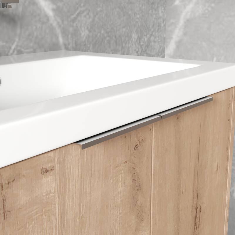 Sleek Floating Bathroom Sink Cabinet with Soft Close Doors