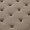 Chic Linen Storage Ottoman with Stylish Button Tufting