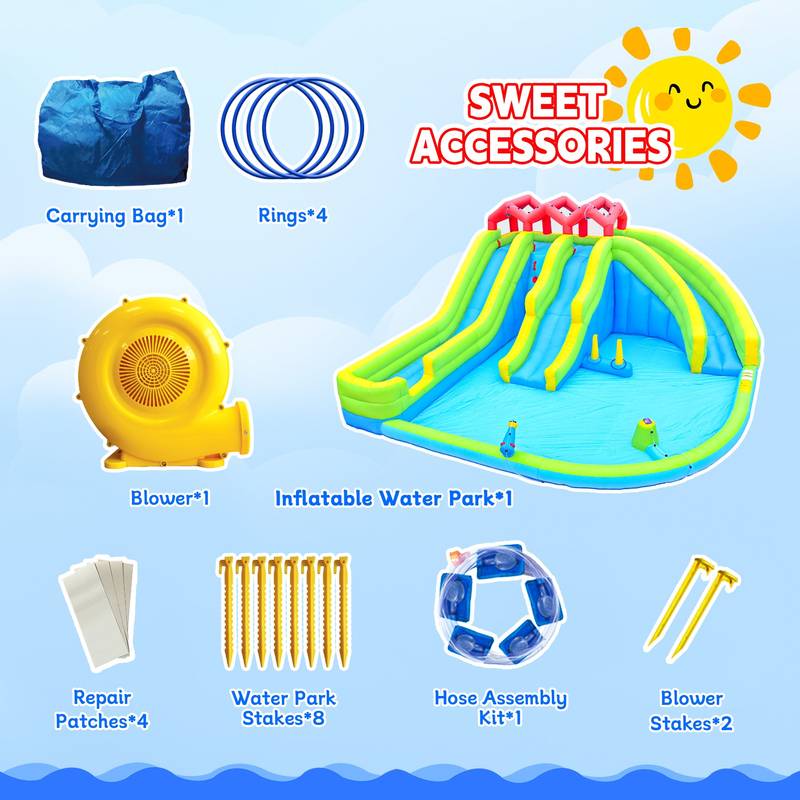 Ultimate Kids' Water Park Adventure Slide
