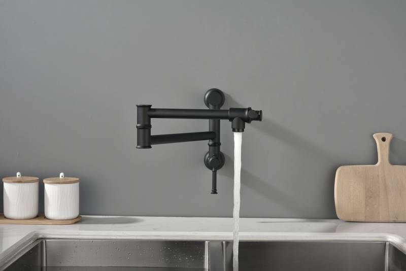 Brass Wall-Mounted Pot Filler Faucet