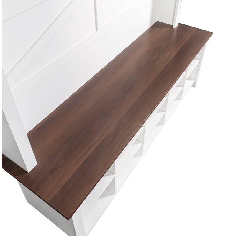 Rustic Charm Hall Tree and Shoe Bench