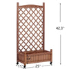Garden Oasis Duo: Raised Planter with Climbing Trellis