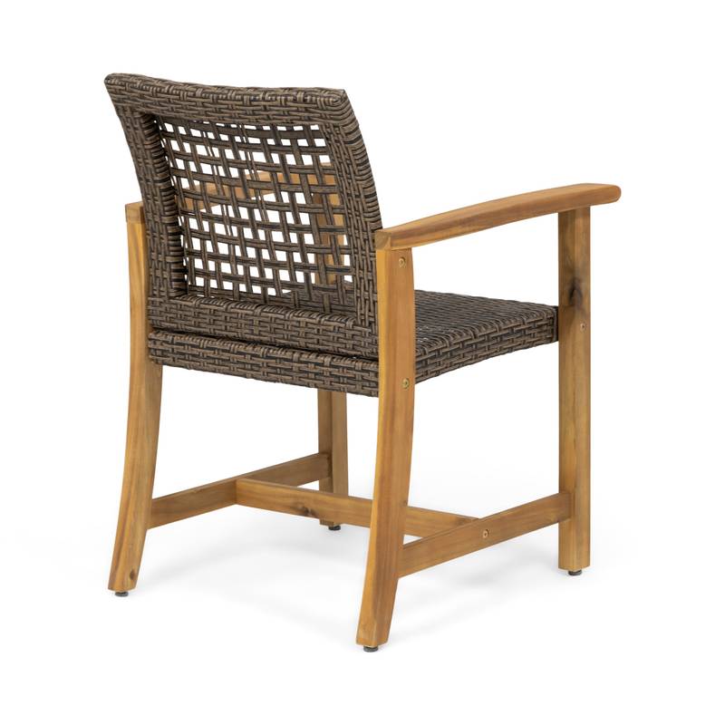 Hampton Wood & Wicker Dining Duo
