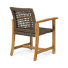 Hampton Wood & Wicker Dining Duo