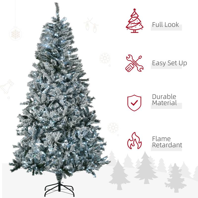 Frosted Christmas Glow Tree