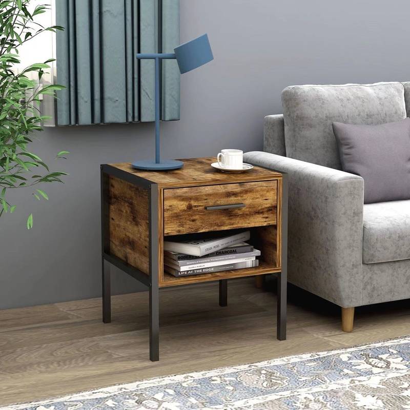 Industrial Chic Nightstand Duo