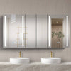 Sleek LED Bathroom Mirror Cabinet with Defogger and Dimmer