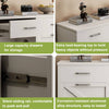 Sleek White Trash Cabinet with Easy Installation and Odor Control
