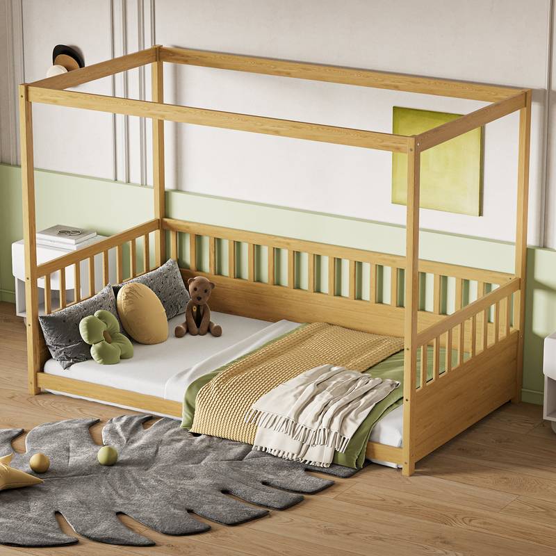Cozy Canopy Twin Bed for Kids
