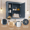 Sleek Wall-Mount Bathroom Cabinet with Mirror & Shelves