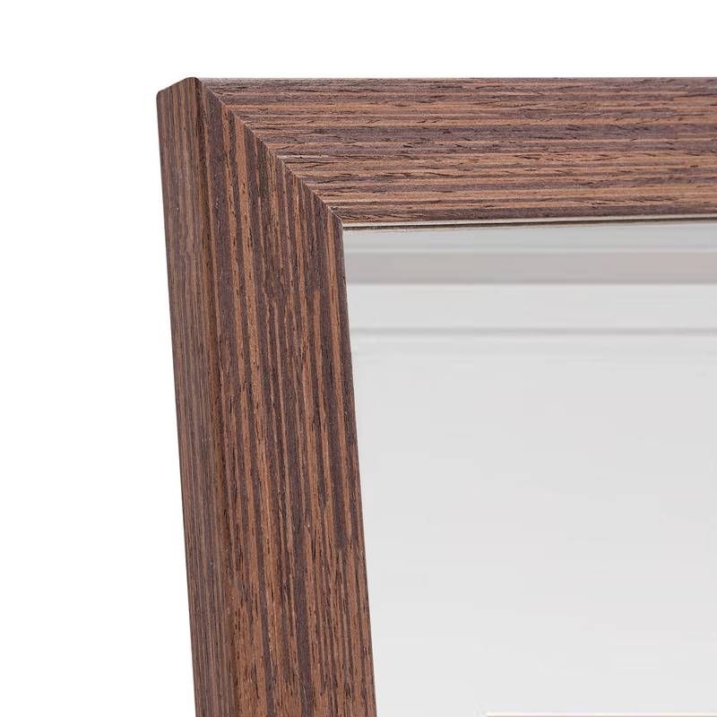 Elegant Wooden Framed Full-Length Mirror