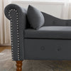 Velvet Dream Lounge Chair with Storage & Pillow