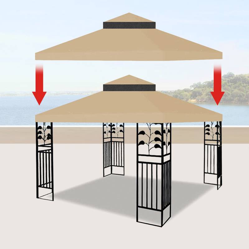 Sunny Escape Canopy for Gazebo