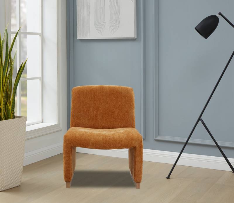 Cozy Orange Accent Chair