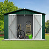 Charming Green & White Garden Shed