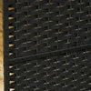 Chic Black Folding Privacy Screen
