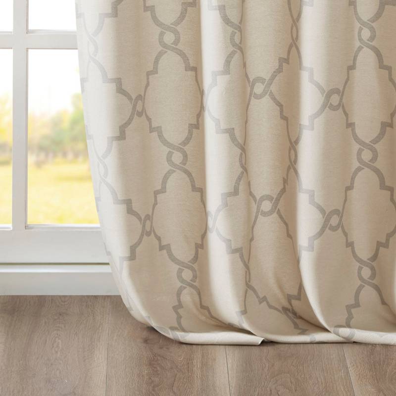 Fretwork Grommet Curtain Panel
