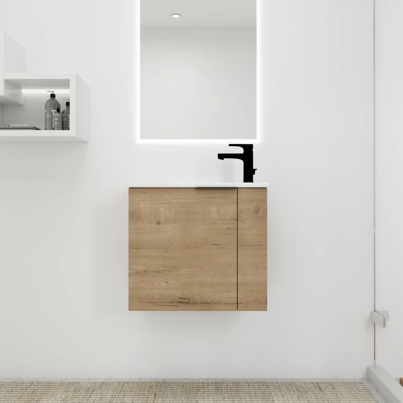 Sleek Space-Saving Bathroom Vanity with Sink