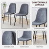 Rustic Modern Dining Set with Upholstered Chairs