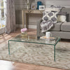 Sleek Tempered Glass Coffee Table