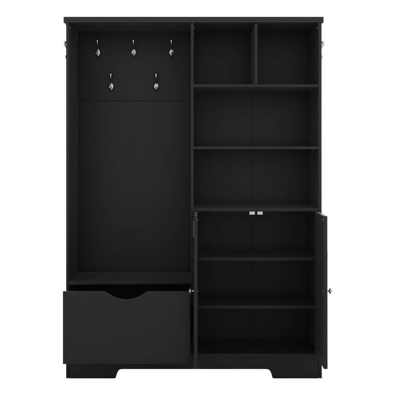 Chic Hallway Organizer with Bench and Storage