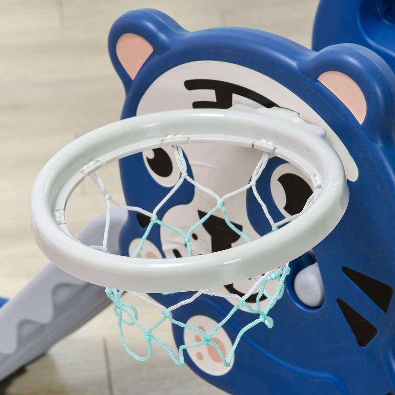 Cozy Indoor Slide & Hoop for Toddlers