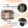 Stylish Sturdy Dog Crate End Table with Storage