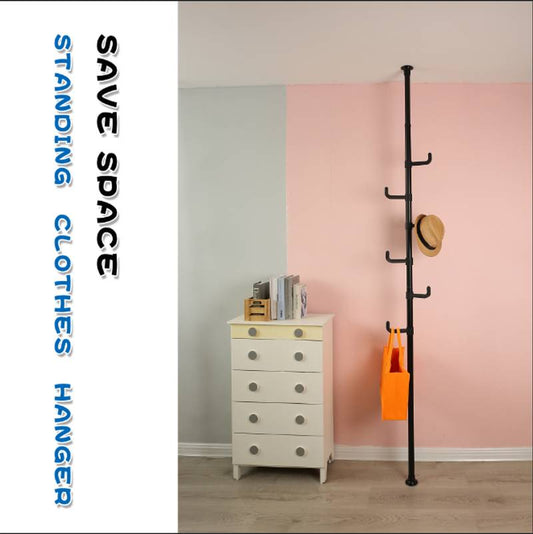 Versatile Indoor Drying Rack & Storage Pole
