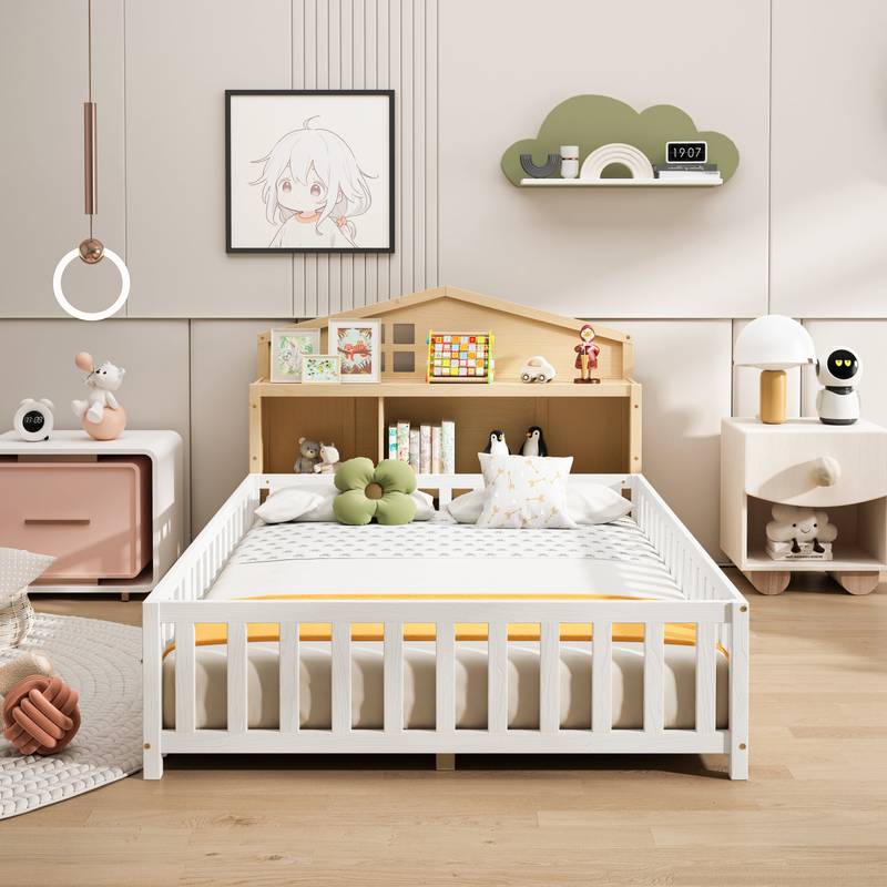 Montessori Headboard Storage Hub