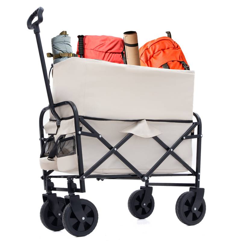 Versatile Collapsible Beach Wagon with Liner Bags