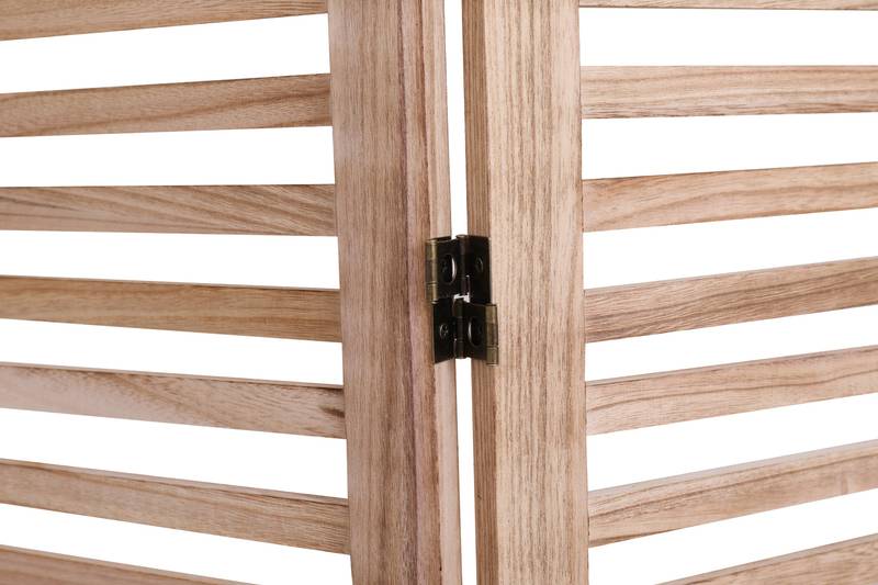 Natural Wood Folding Room Divider