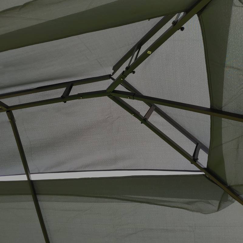 Sunny Escape Gazebo: Ventilated Canopy with Mosquito Protection