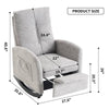 Cozy Rocking Chair with Footrest