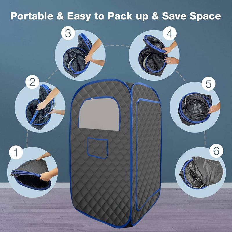 Cozy Home Steam Sauna Tent with Remote and Chair