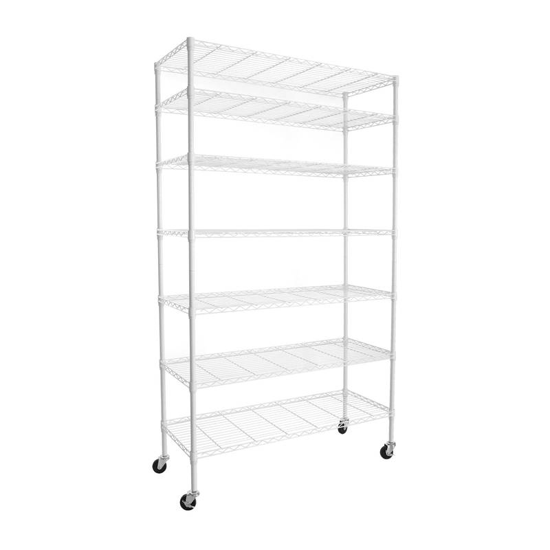 Rolling Wire Shelving Rack - Heavy Duty Storage Solution