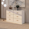 Stylish White 6-Drawer Dresser - Spacious & Secure Storage