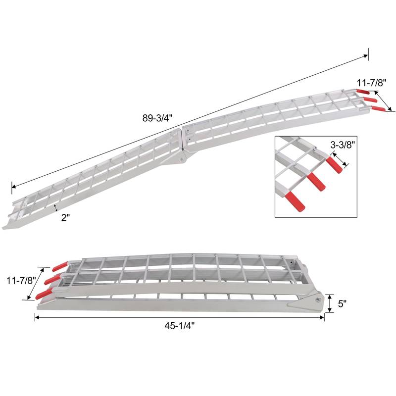 Heavy-Duty Loading Ramps with Safety Straps