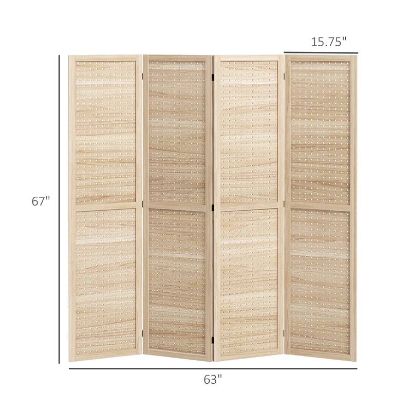 Elegant Wooden Folding Room Divider