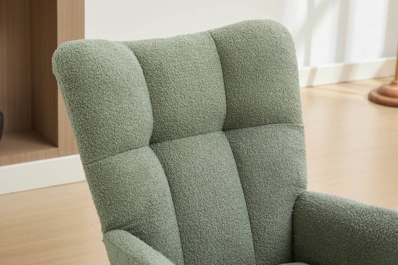 Cozy Green Rocking Glider - Perfect for Nurseries & Living Rooms