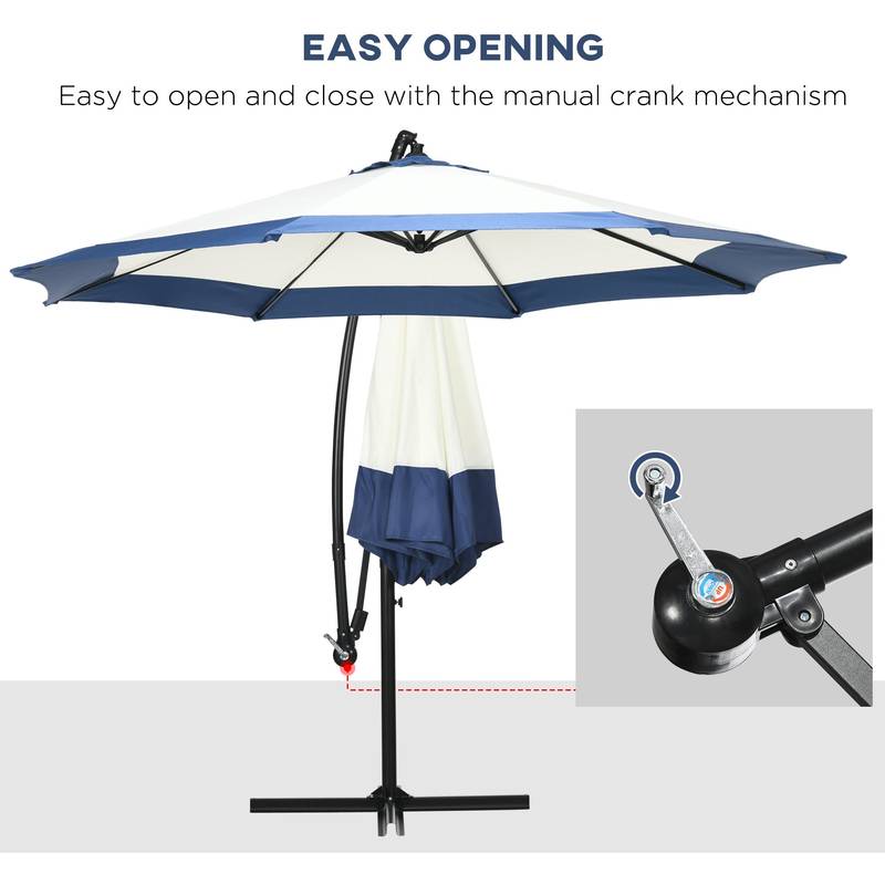 Navy Blue Offset Patio Umbrella