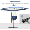 Navy Blue Offset Patio Umbrella