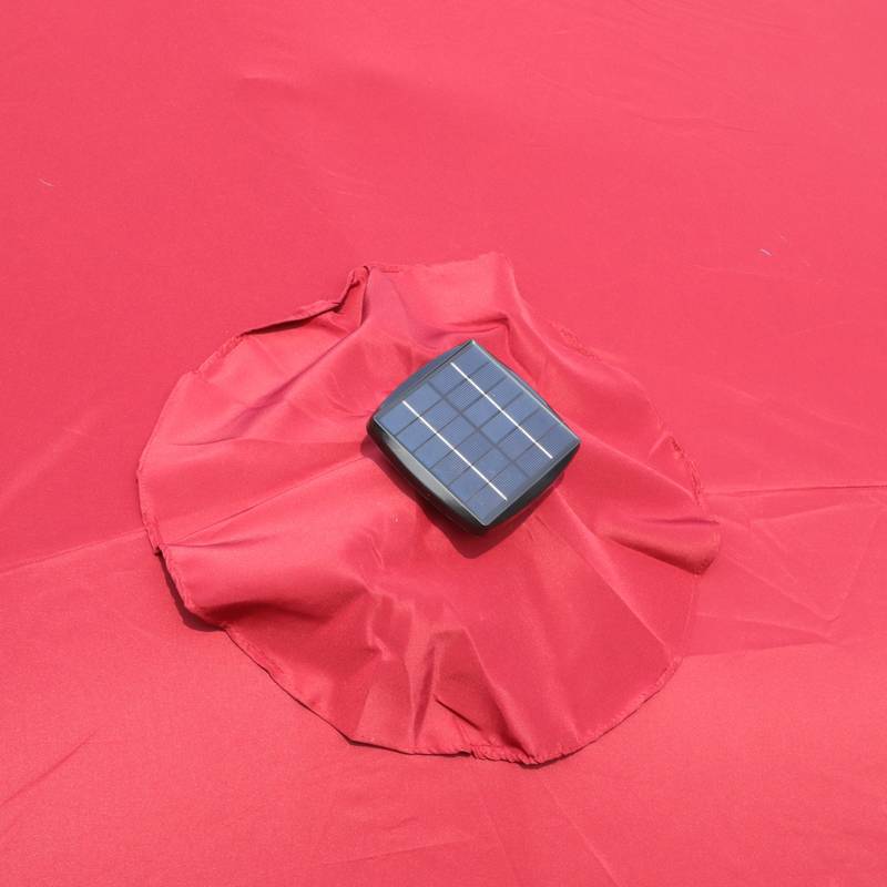 Vibrant Double-Sided Patio Umbrella with Base