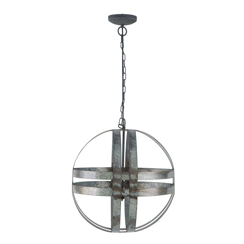 Chic Galvanized Chandelier for Home Elegance