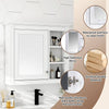 Sleek Wall-Mounted Medicine Cabinet with Mirror & Shelves
